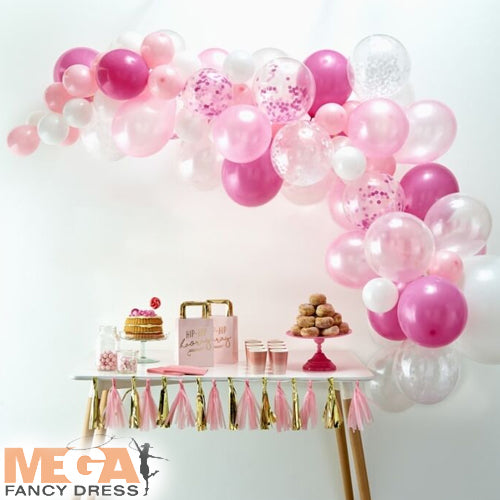 Pink Balloon Arch Kit Celebration Decor Set
