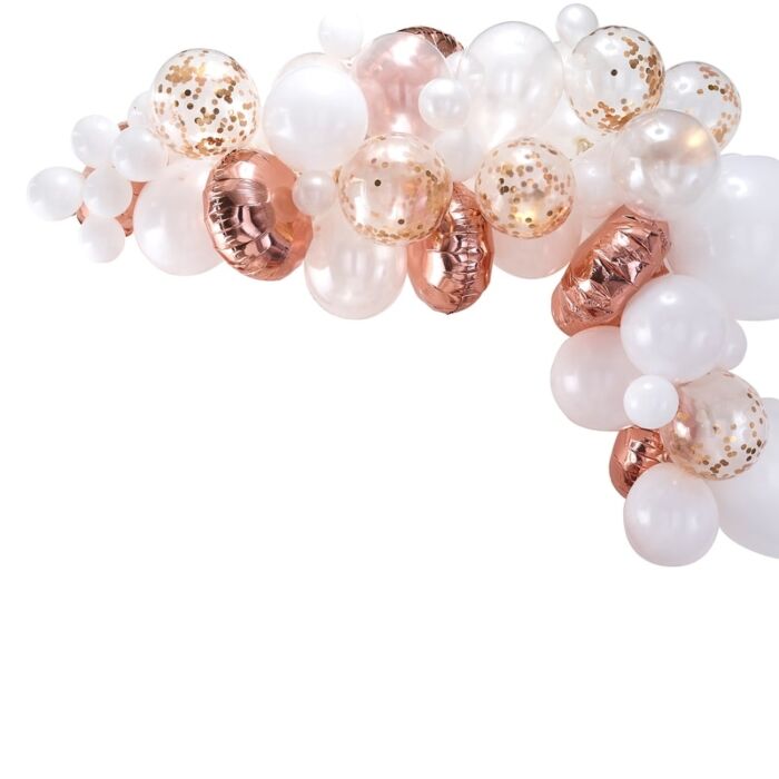 Rose Gold Balloon Arch Kit Elegant Party Decor