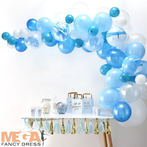 Quality Blue Balloons Arch Kit 70 Assorted Baby Birthday Party