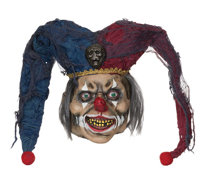 Deranged Jester Horror Mask Terrifying Character Accessory