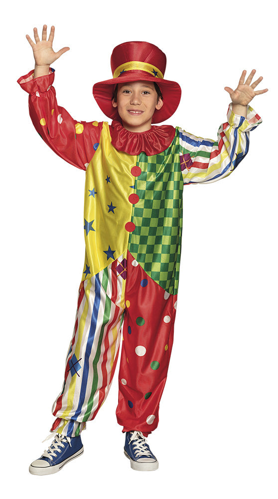 Kids Giggles Clown Funny Circus Carnival Fancy Dress Costume