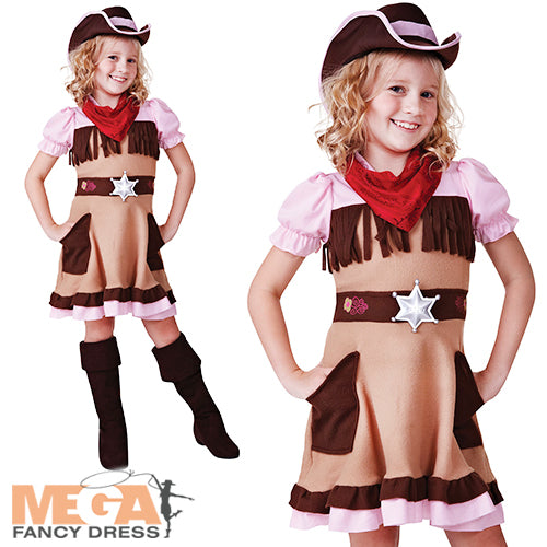 Girls Cowgirl Cutie Wild West Cowboys & Indians Costume