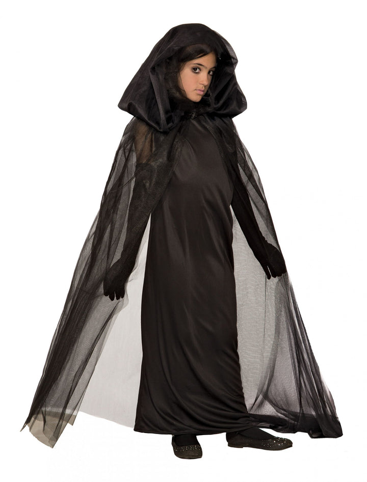 Girls Haunted Child Halloween Horror Grim Reaper Ghost Fancy Dress Costume