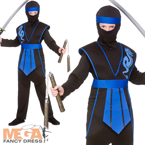 Samurai Ninja Boys Warrior Costume