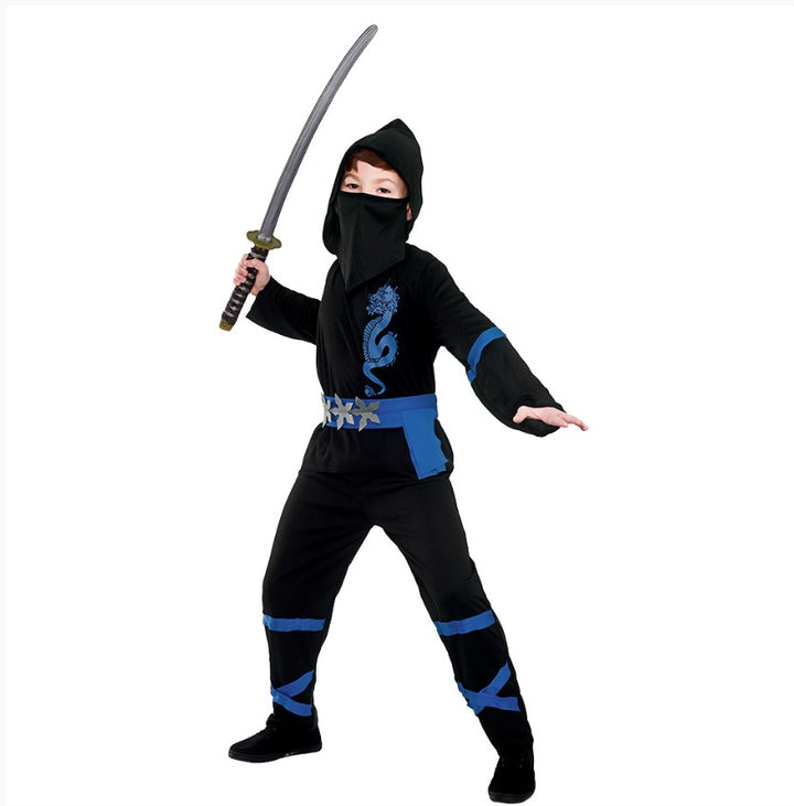 Blue Power Ninja Warrior Costume