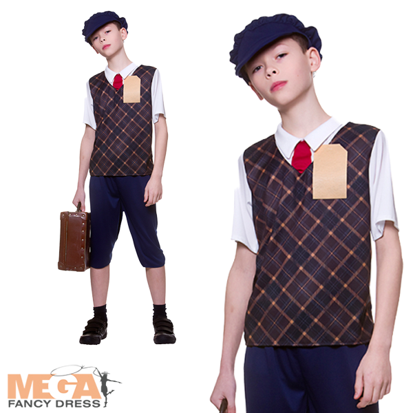 Boys Evacuee Book Day Historical Costume