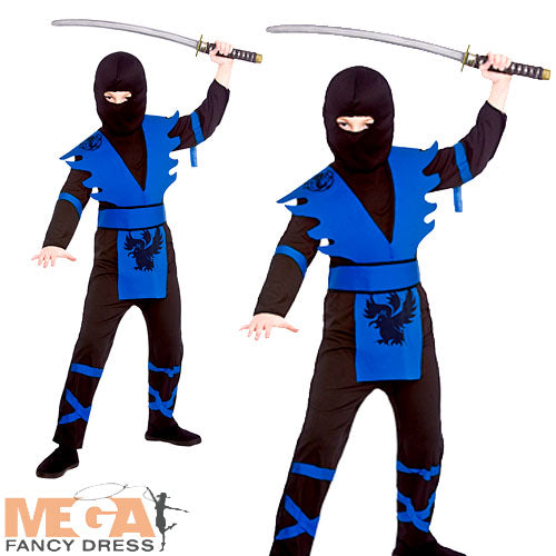 Boys Ninja Assassin Warrior Fancy Dress Costume