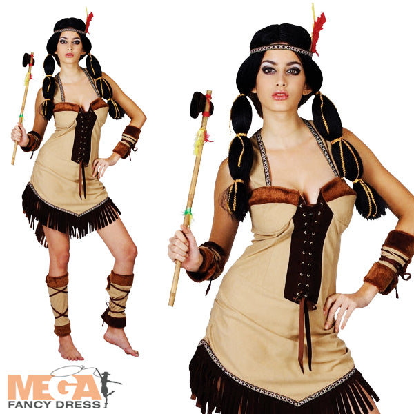 Red Indian Princess Native American Costume