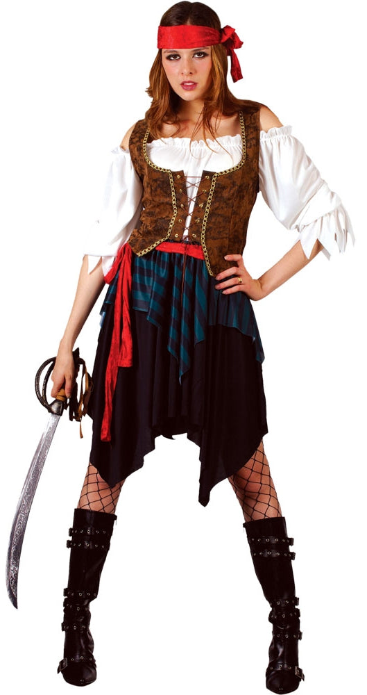 Caribbean Pirate Sea Wench Adventure Costume