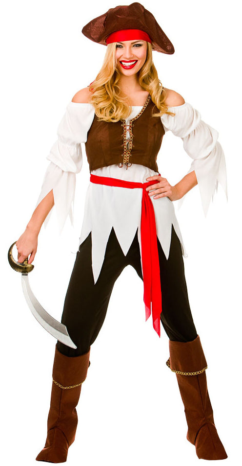 Ladies Pirate Shipmate Adventure Costume