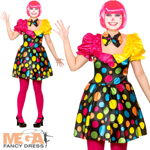 Circus Clown Entertainment Ladies Costume