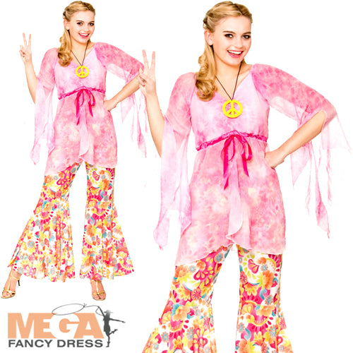 Groovy Hippie 60s Ladies Fancy Dress