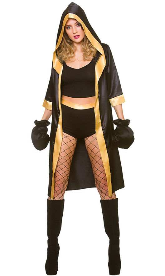 Knockout Boxer Sports Ladies Costume