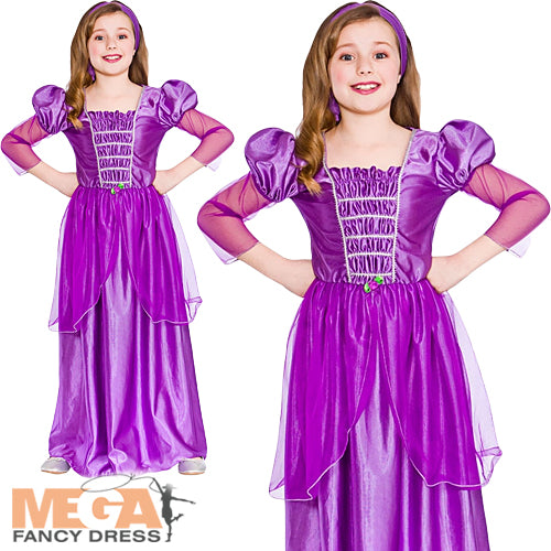 Purple Sweet Princess Fairytale Girls Costume