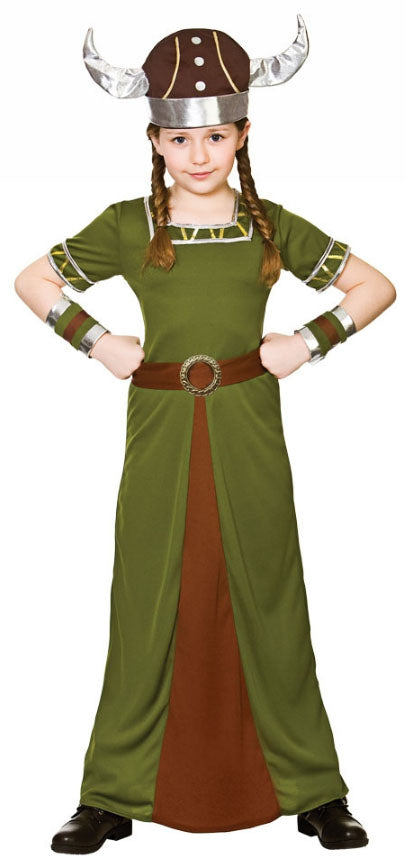 Norse Warrior Viking Princess Girls Costume