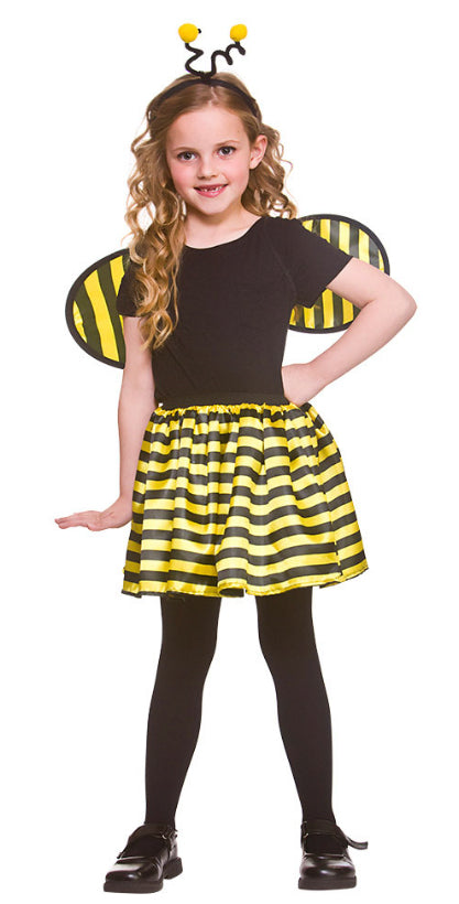 Girls Bumblebee Tutu Wings & Antennae Animal Bee Accessory