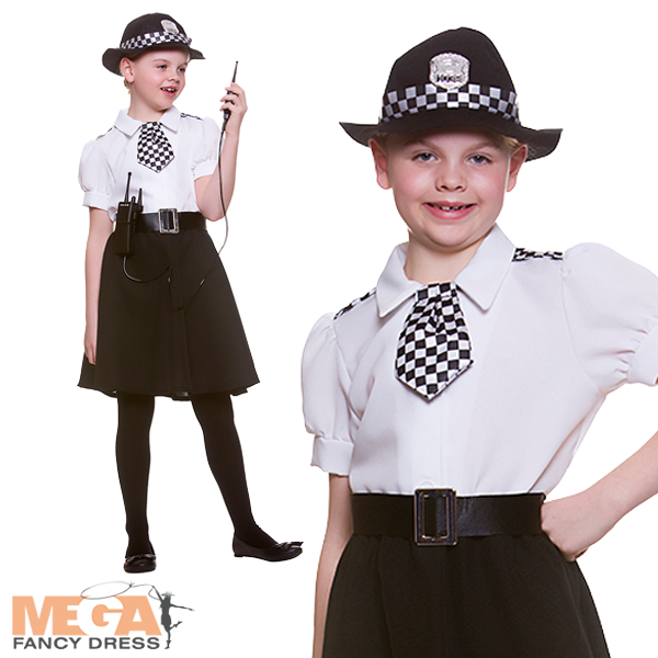 Girls Police Officer Law Enforcement Costume