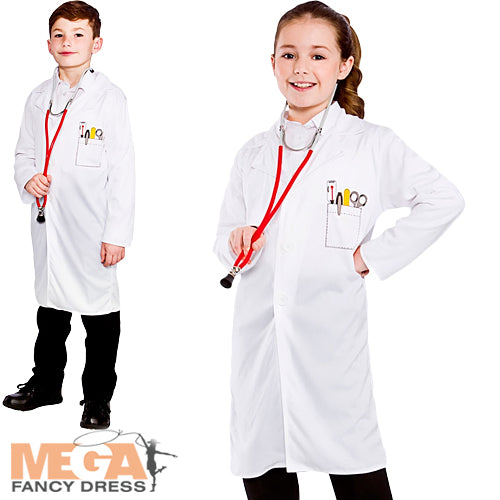 Doctors Medical Kids Coat Costume