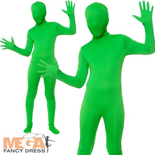 Kidz Skinz Green Themed Kids Costume