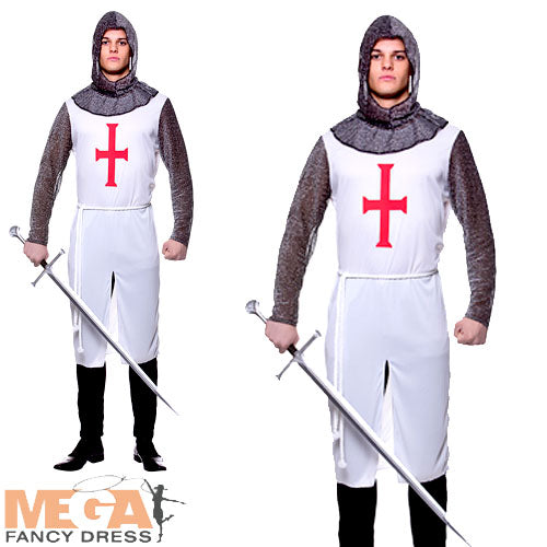 Men's Medieval Crusader Knight Historical Costume