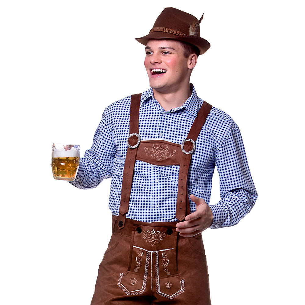 Men's Blue Oktoberfest German Festival Shirt
