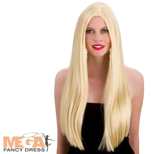 Classic Long Blonde Wig Elegant Hair Accessory