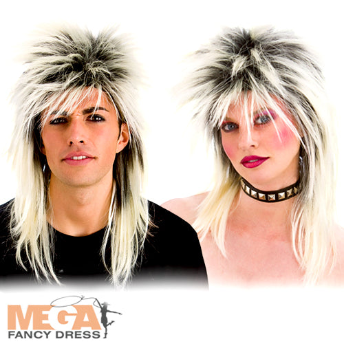 Blonde 80s Rocker Adults Wig