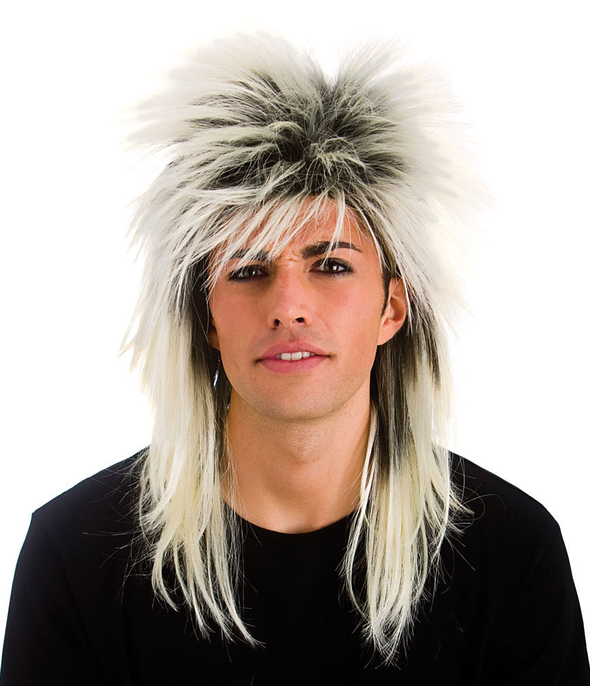 Blonde 80s Rocker Adults Wig