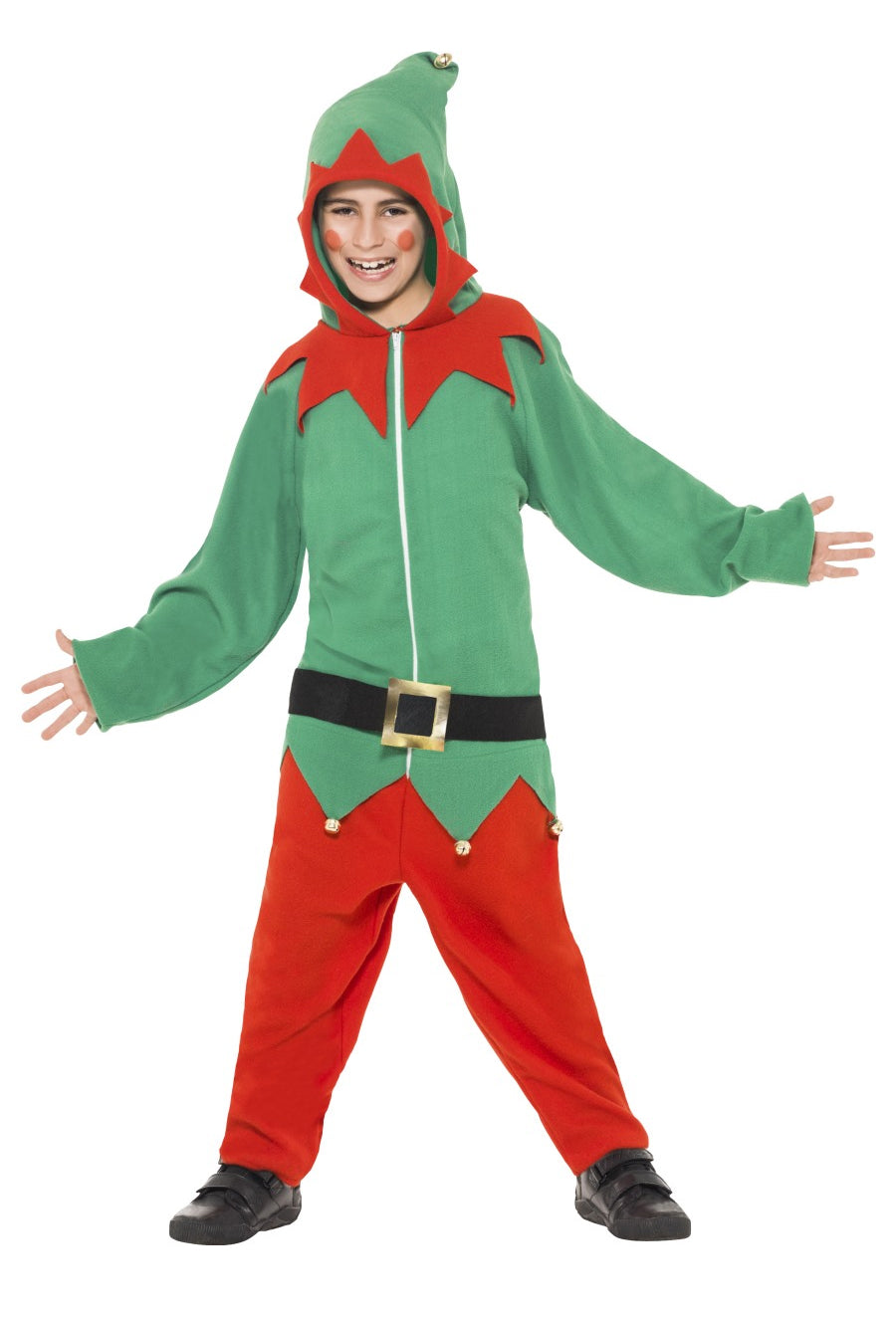 Shop Festive Christmas Elf Boy Helper Costume Mega Fancy Dress