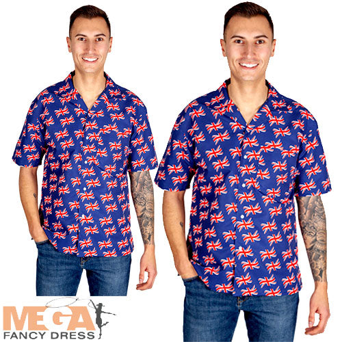 Men's GB Hawaiian Tropical Shirt Costume