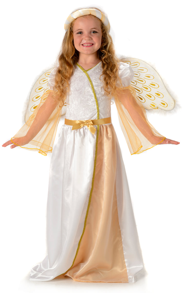 Angelic Angel Girls Costume Celestial Fancy Dress