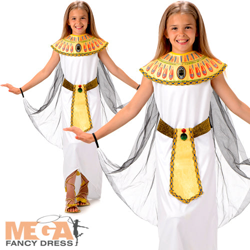 Egyptian Queen Girls Costume Historical Fancy Dress