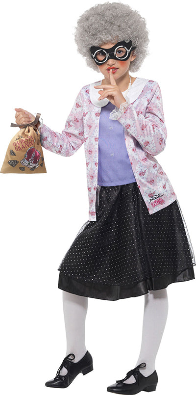 David Walliams-Themed Deluxe Gangsta Granny Girls Costume