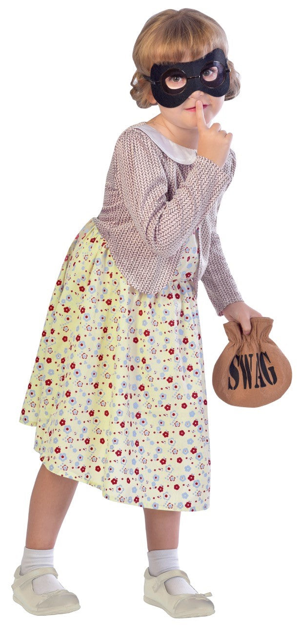 Girls Burglar Granny World Book Day Costume