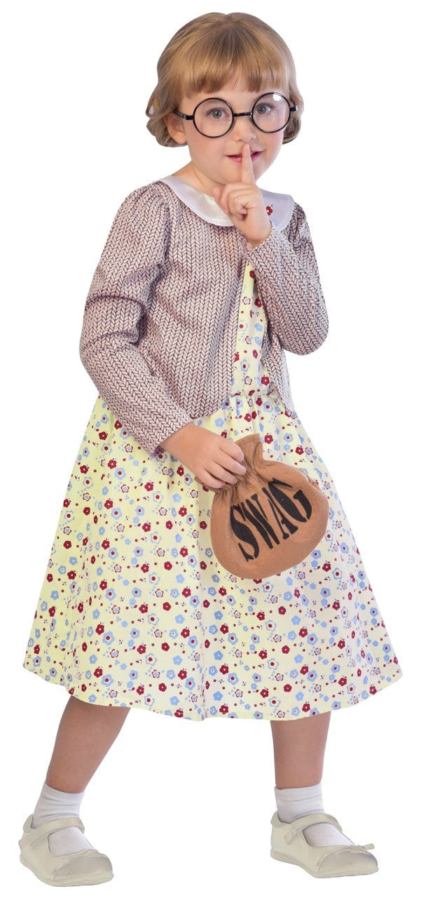 Girls Burglar Granny World Book Day Costume