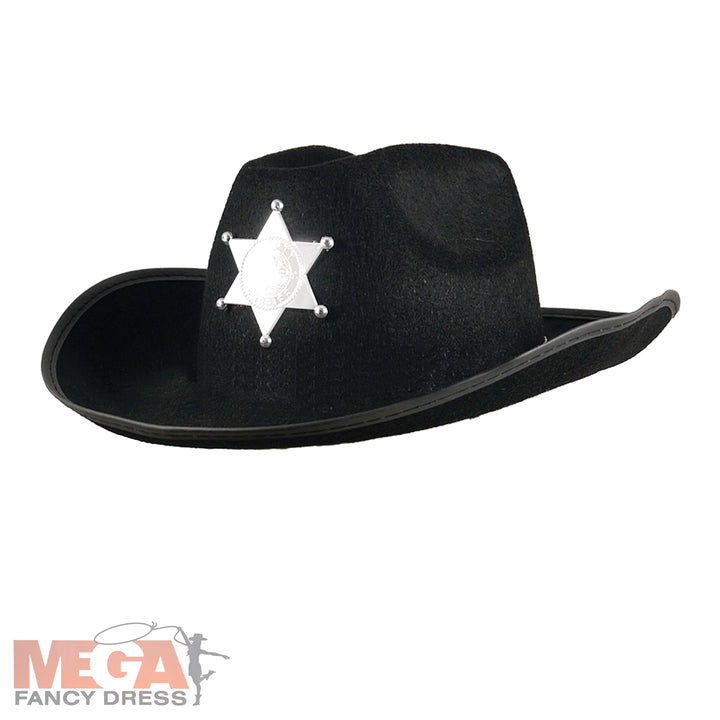 Kids Black Cowboy Hat