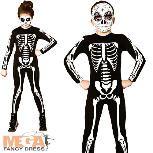 Skeleton Jumpsuit Kids' Halloween Costume