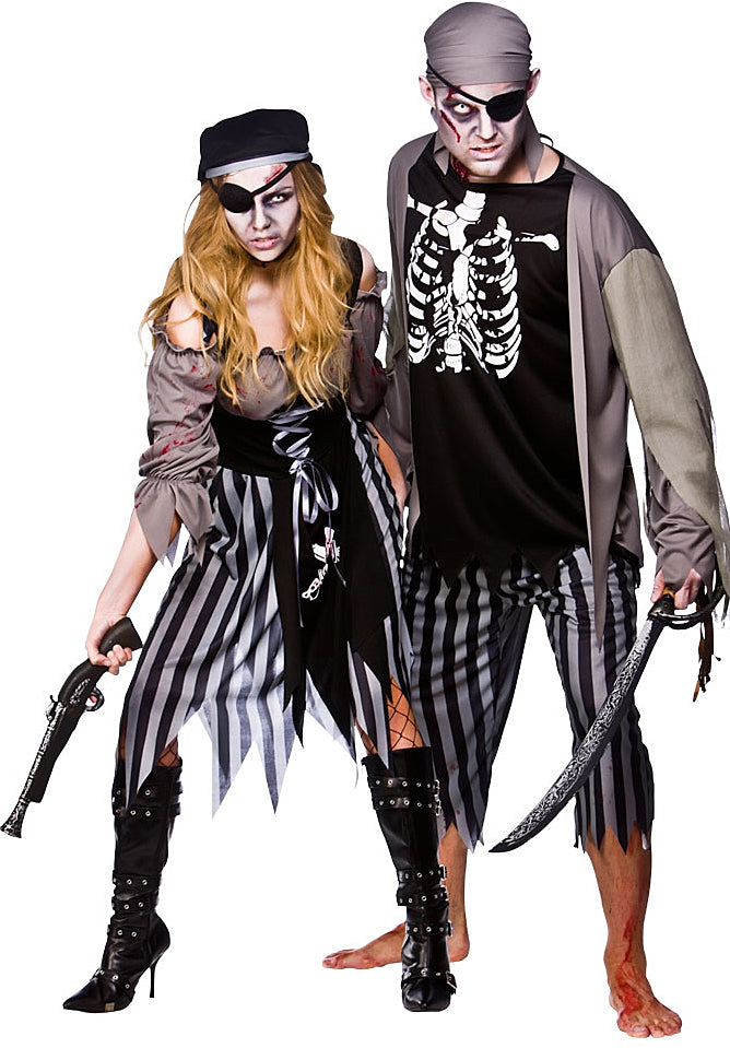 Zombie Cutthroat Pirate Costume Nautical Horror Fancy Dress