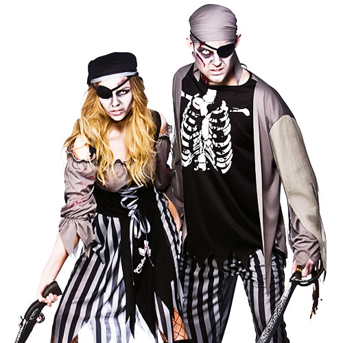 Zombie Cutthroat Pirate Costume Nautical Horror Fancy Dress