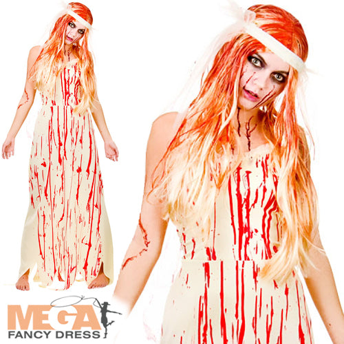 Ladies Blood Covered Bride/Prom Girl Costume