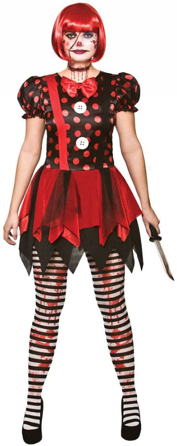 Horror Clown Ladies Costume