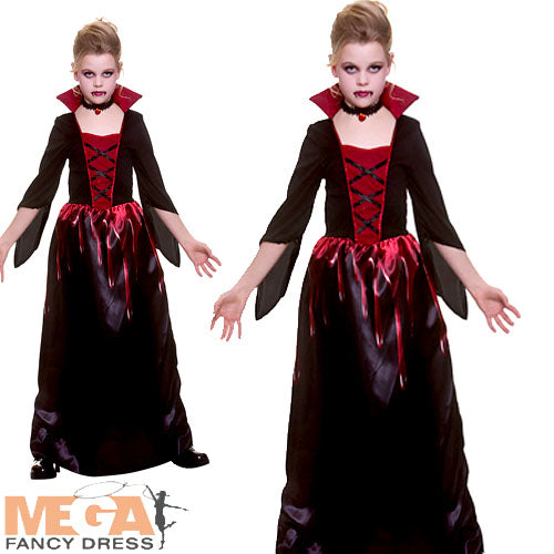 Girls Bloodthirsty Vampiress Vampire Costume