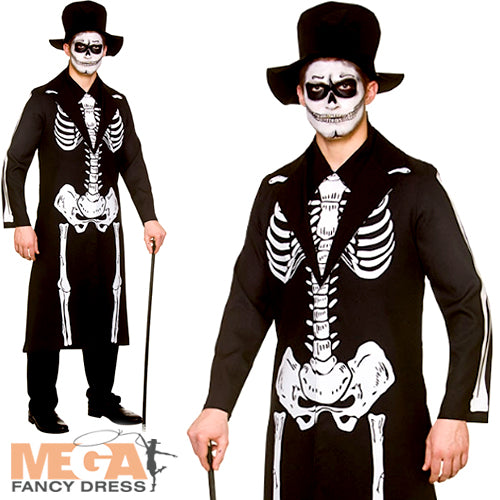 Day of the Dead Skeleton Cultural Celebration Mens Costume
