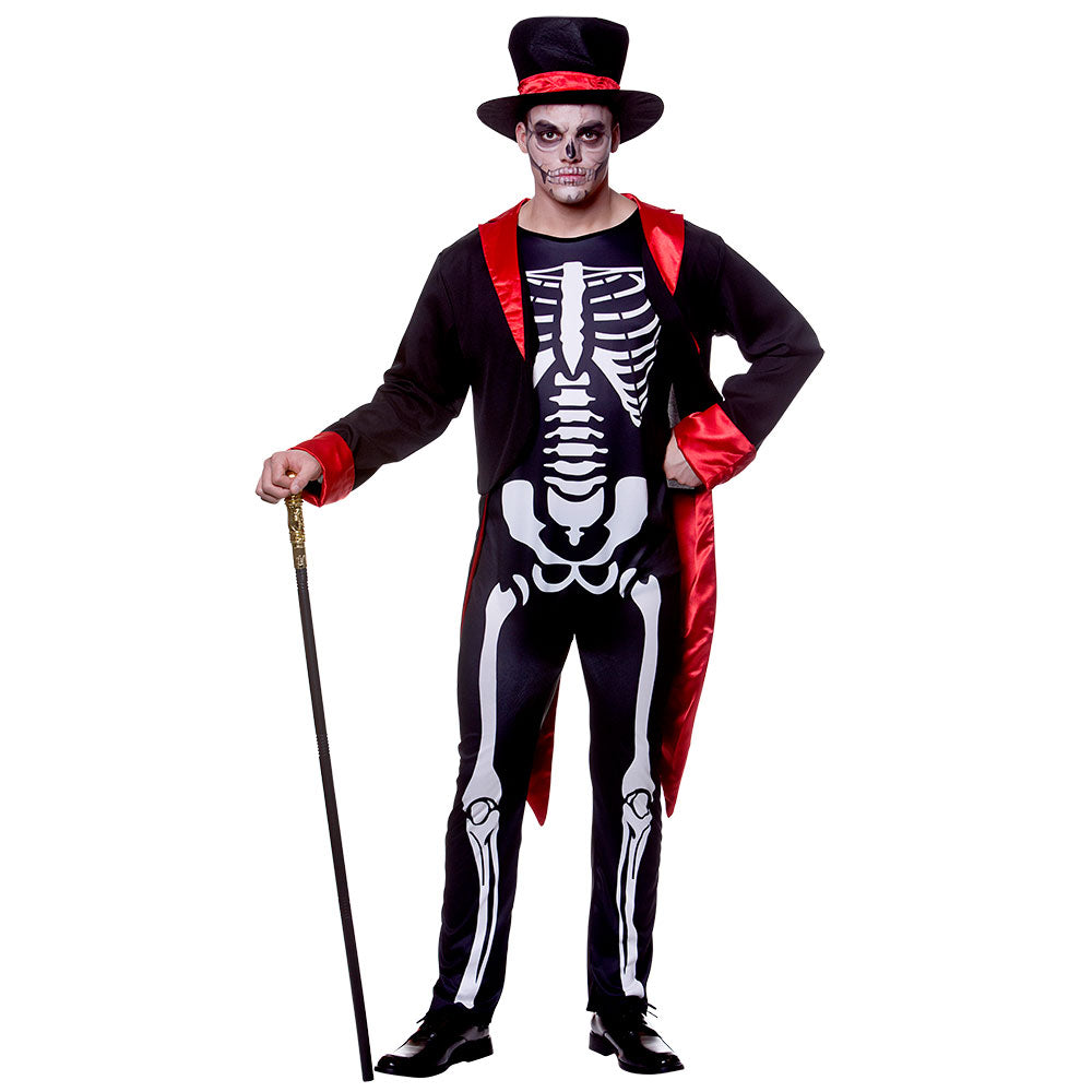 Shop Mens Mr Skelebones Skeleton Costume Mega Fancy Dress Mega