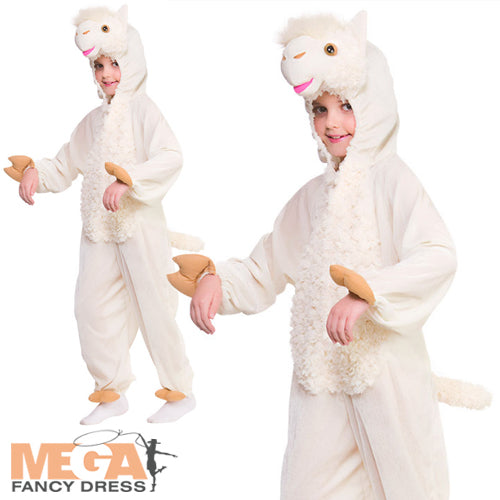 Boys Girls Llama Alpaca Animal World Book Day Costume