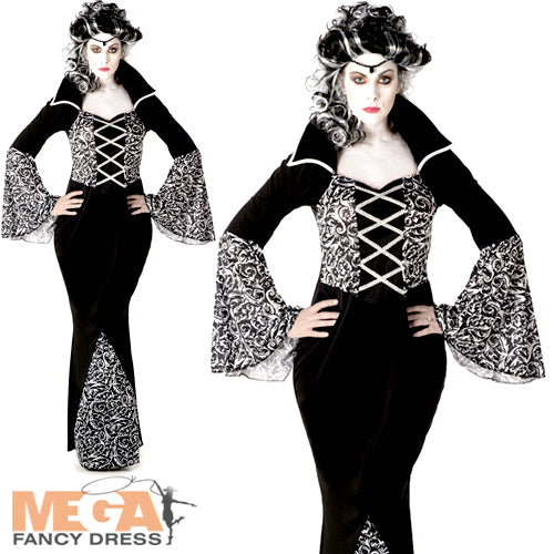 Royal Vampiress Ladies Costume Gothic Fancy Dress