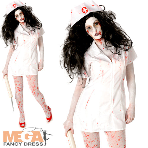 Ladies Zombie Bloody Nurse Horror Halloween Costume