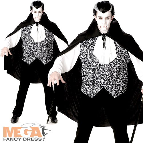 Royal Vampire Mens Costume Gothic Fancy Dress