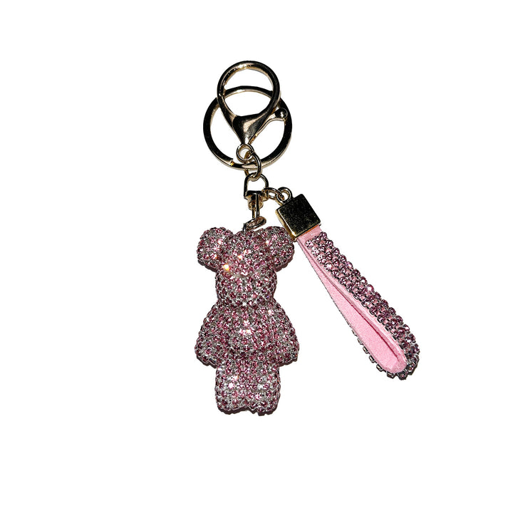 Artificial Dimond Teddy Bear Keychain