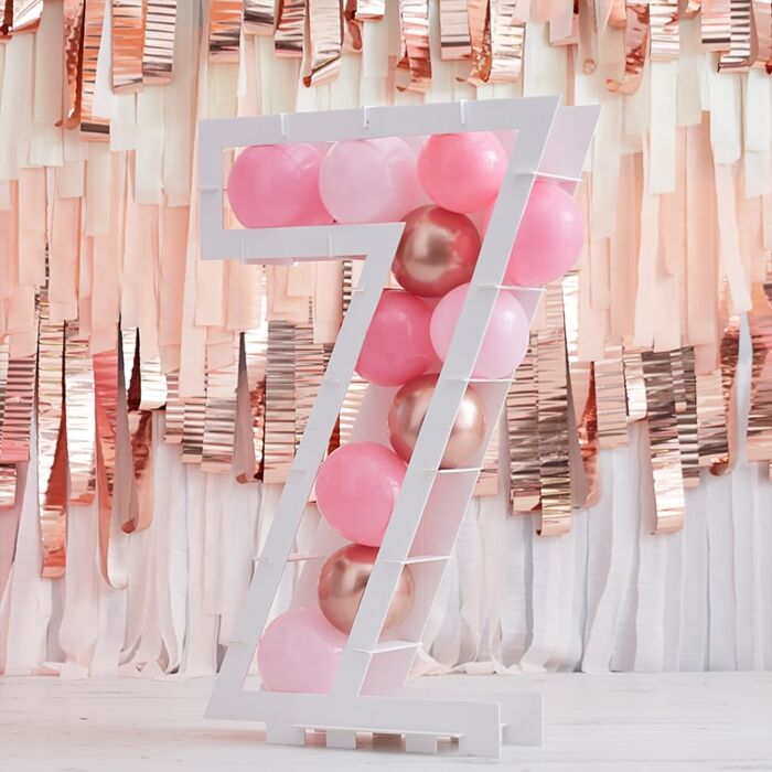 Balloon Mosaic Number Stand - 7